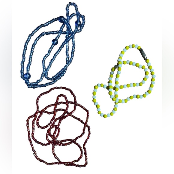 Lot of 26 Vintage Art Deco Czech Glass Beaded Necklaces,  Art Glass Milk Glass - Picture 10 of 15